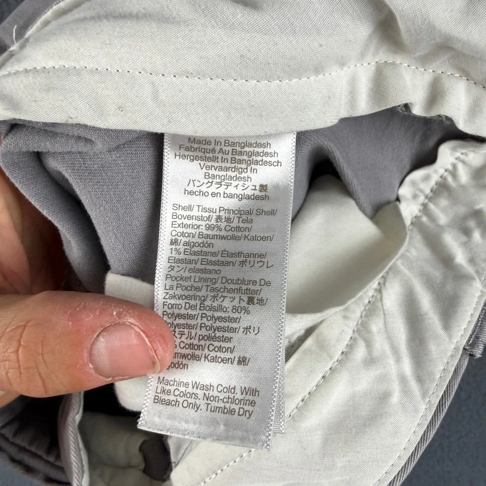 J.Crew Shorts Mens 33 Gray Chino Stretch Casual 7